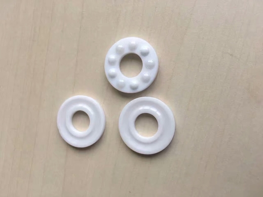 White Miniature Ceramic Bearings For Food Processing Industries Machines