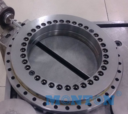 ZKLDF395 Rotary Bearings Turntables Flanged Slewing Rings