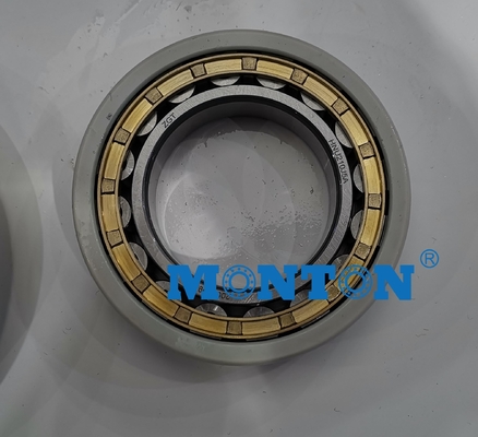 NU1007M 35*62*14 Mm Brass Cage Single Row Cylindrical Roller Bearing GCr15 GCr15SiMn