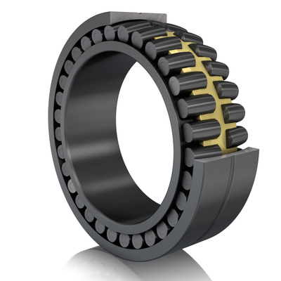 GCr15 Self Aligning Roller Bearing With Machined Brass Cage / Tapered Bore